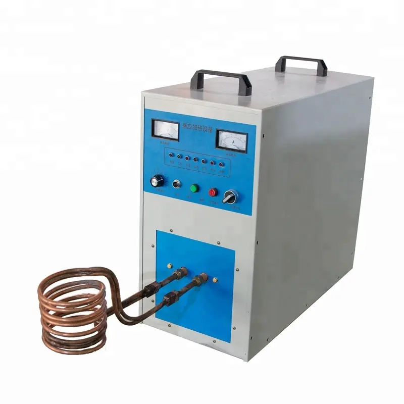 Equipo de calefacción de metal de inducción de alta frecuencia, magnético, pequeño, de bajo precio, para forja de metal