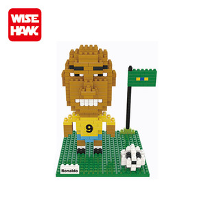 Wisehawk Factory Custom Diamond Building Block Plastic <strong>Toys</strong> Footballers Figures