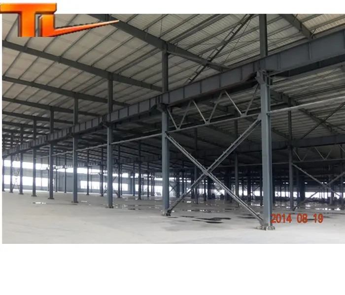 Officina prefabbricata del magazzino della struttura d'acciaio di progettazione della costruzione di basso costo