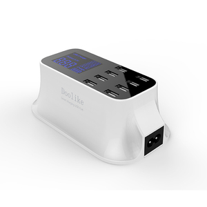 Doolike Yüksek Kalite 8 usb şarj aleti LCD akıllı usb taşınabilir çoklu usb şarj aleti cep telefonu için - Product Image 1