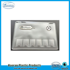 Phổ biến thường xuyên chủ thẻ, Micro và Nano Sim chủ thẻ với kim loại Pin L Pin in ấn PVC Hàn thời trang trong suốt HR - Product Image 3