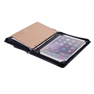 Danh Mục Đầu Tư Họa Tiết Cá Sấu Chuyên Nghiệp Với Bìa Gập 3 Vòng Với Bìa Kẹp Kích Thước Chữ Cho iPad Pro 12.9 Inch Có Khóa Kéo - Product Image 1