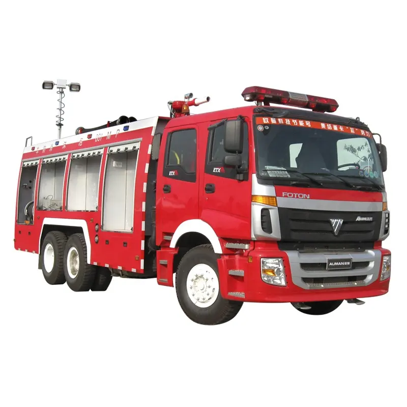 10000 litres flambant neuf camion de pompier Foton 6x4 mousse eau échelle de pompier camion pompier prix sauvetage 150 - 250hp Diesel