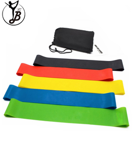 BYT 2025 Atacado fitness fio dental banda exercício tecido plano elástico lateral resistência bandas para ioga