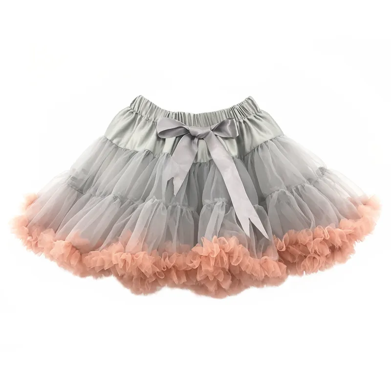 Kabarık Pettiskirt Kızlar Tutu Etekler Pettiskirt Şifon Toptan