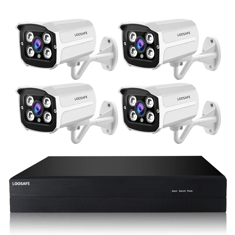 Di Sicurezza domestica HD 1080P AHD CCTV Sistema di Telecamere 4 Canale Video DVR Kit