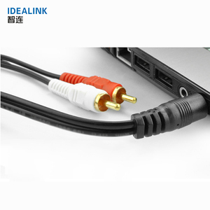 Low Price to <strong>2</strong> <strong>Rca</strong> Audio Cable 3.5mm <strong>Output</strong> Cable <strong>Rca</strong> Video Audio Cable