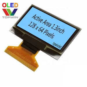 1.3 ''pollici oled 128x64 dots 30 pin di saldatura display dello schermo UG-2864KSWLG01 con IIC SPI Interfaccia parallela ssd1306 DCDC all'interno - Product Image 3