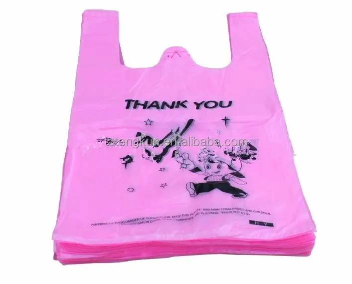 Groothandel transparante t-shirt zakken op rol t-shirt tassen afdichting en snijmachine