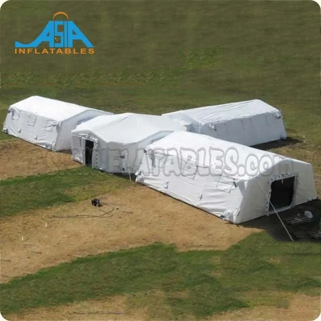 निविड़ अंधकार Inflatable अस्पताल तम्बू/आपातकालीन आश्रय के लिए Inflatable चिकित्सा तम्बू आउटडोर