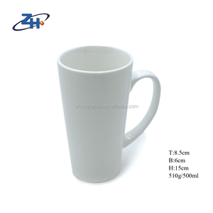 陶瓷马克杯白色工厂陶瓷<span class=keywords><strong>v</strong></span>形普通空白白色马克杯用于升华印刷