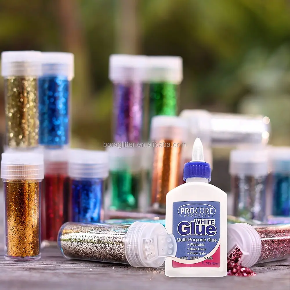 Glitter Shaker 24 Multi Colored Jar Sets with glitter glue
