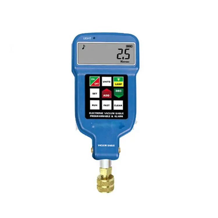 Super high accuracy digital programmable vacuum meter 1/4'' SEA brass connection