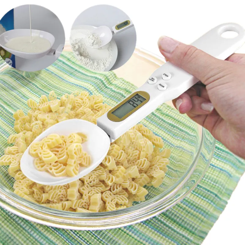 Digitale LCD Gram Kitchen Lab Spoon Alimento Peso Volume Cucchiai di Misura