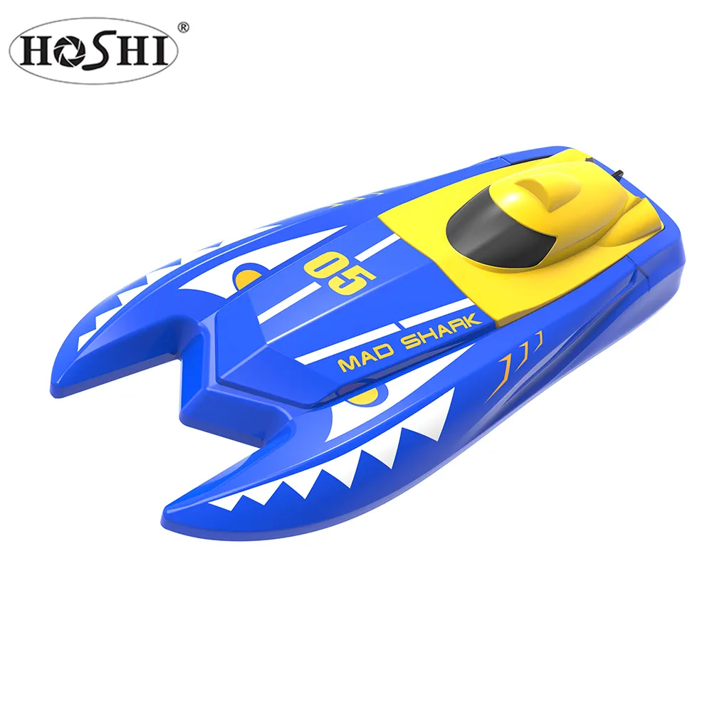 New 2019 HOSHI N5II Mini boat Mad Shark 1:47 Scale skytech rc boat 2.4G remote control RC Speedboat gift toys for Children
