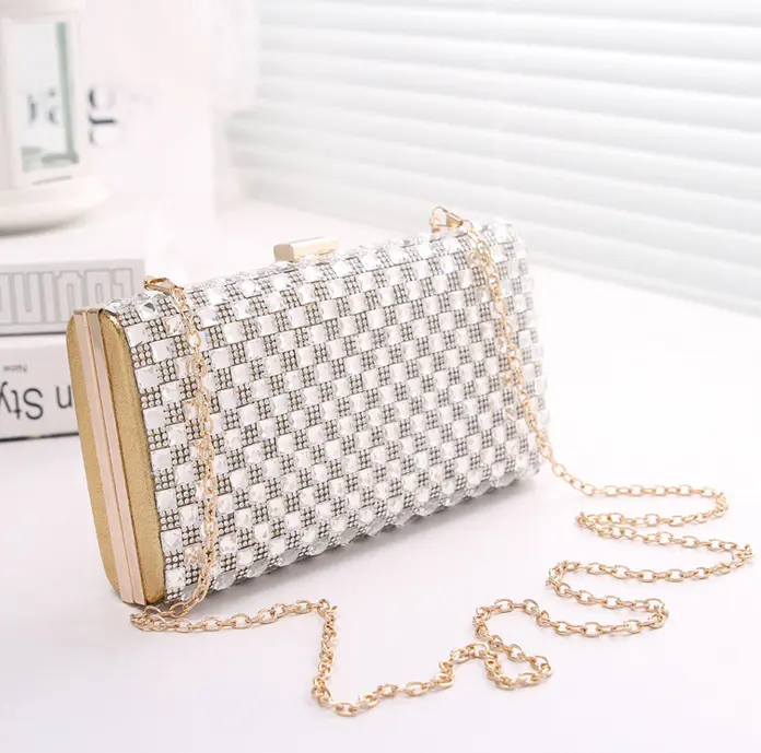 Fashion dames diner bag hot koop vrouwen clutch bag crystal avondtasje