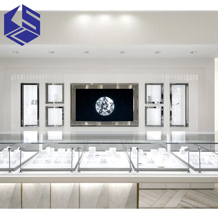 Negozio di gioielli in vetro apparecchio gioielleria interior design idea in vendita