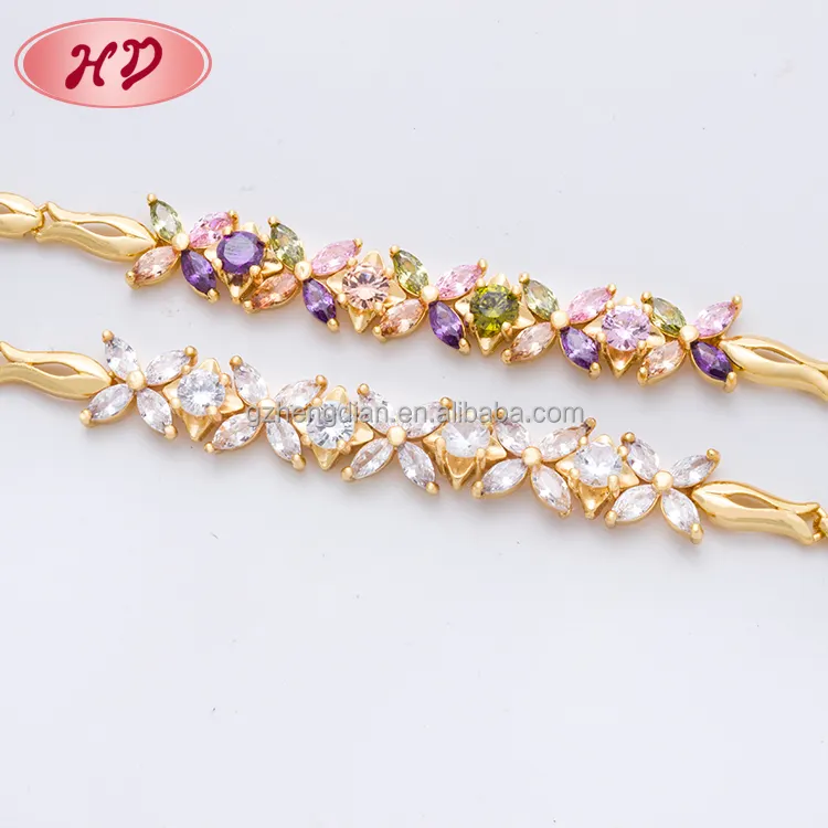 2017 Wholesale HD Jewelry Hit design gold plated set 18k 22k gold fashion jewelry bracelet et bracelets for women