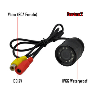 420TVL CMOS 120 ° 宽角度钻孔车后视摄像头，带镜子图像用于倒车 (背衬- up), 3m IR - Product Image 2
