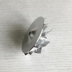 <span class=keywords><strong>GT15</strong></span>-25 706164-0001 37.84/49.00mm 6 + 6ブレード高性能ターボフライス加工/アルミニウム2618/ビレットコンプレッサーホイール