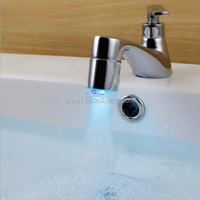 (A0708) il Controllo della Temperatura Rubinetto di Acqua di Colore del Led Cambiare Rubinetto Luce