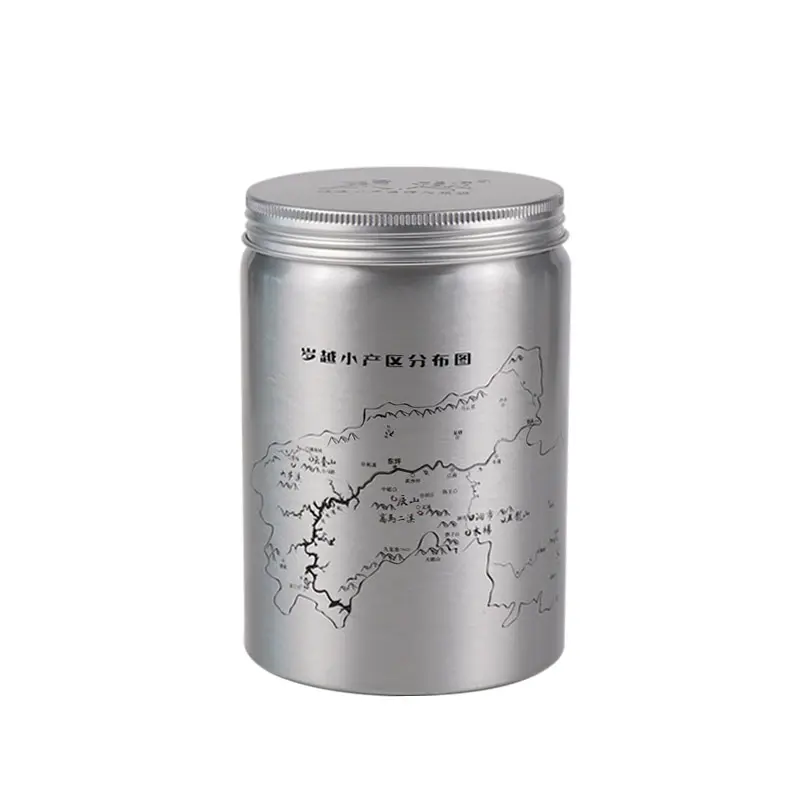 पेंच ढक्कन के साथ 500ml धातु एल्यूमीनियम टिन कर सकते हैं के लिए चाय पैकिंग