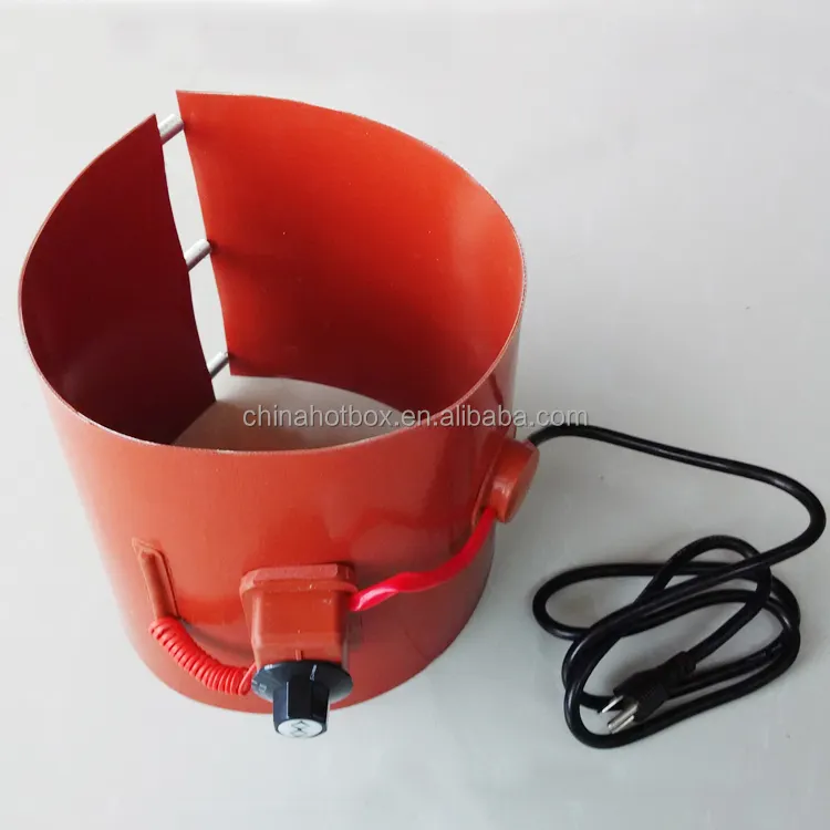 20L 5Gallon 240*790mm 9.5" x 31" 110V 300W thermostat 30-150C flexible silicone rubber band blanket heater for oil drum