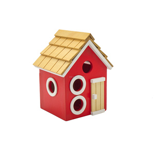 บ้านนกแฮนด์เมดแฮนด์เมดทำจากไม้สนแข็ง,สำหรับนกกระจอกนกรักนกฮัมมิ่ง - Product Image 3