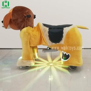 ราคาถูกยัดไส้สัตว์ขี่ไฟฟ้ามอเตอร์ตุ๊กตาขี่สัตว์