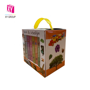 免费样品定制纸板书盒套装印刷迷你儿童书籍着色书 - Product Image 2