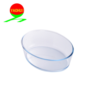 購入オーバルガラス耐熱皿セットでプラスチック蓋.
