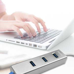 KDATA ฮับ USB 3พอร์ตความเร็วสูงฮับ3.0กิกะบิตอีเธอร์เน็ตฮับ RJ45 - Product Image 6