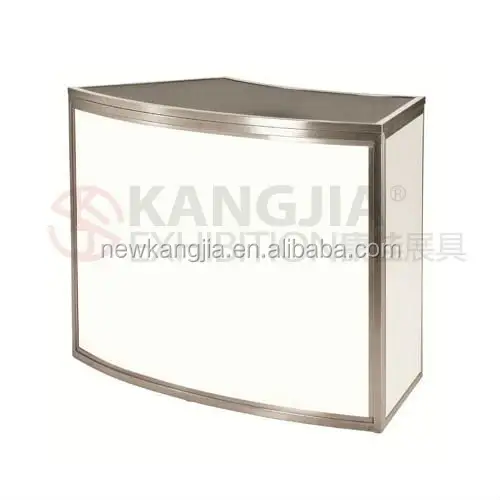 Aluminum Frame Half Round Exhibition Booth Promotion Counter Table
