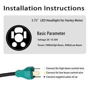 Motosikletler <span class=keywords><strong>Led</strong></span> Işıklar Daymaker siyah krom 5.75 "inç Yuvarlak <span class=keywords><strong>Led</strong></span> Far