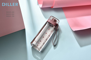 Hot Products 400ml 550ml 700ml Square Shape Transparent Plastic <strong>Drinking</strong> Bottle Safe and Environmentally Friendly