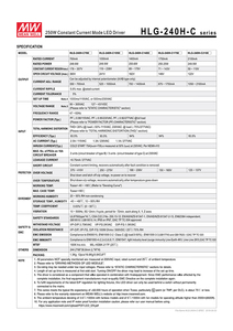 C700 C1050 C1400 C1750 C2100 HLG-240H-C Điện Áp Cao Đầu Ra 240W Meanwell LED Driver Cho Crees CXB3590 - Product Image 6