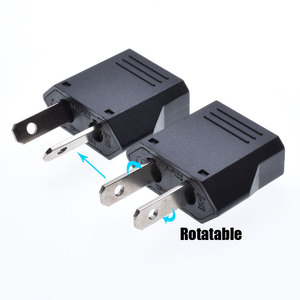 Mini enchufe eléctrico de carga de viaje, adaptador de corriente giratorio para Australia, UE, China, EE. UU., au 6A250V, negro - Product Image 3