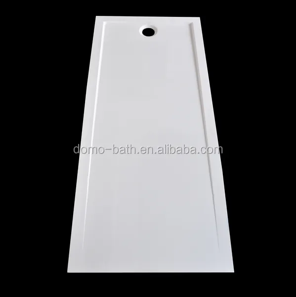 DOMO high quality acrylic fiberglass shower tray/bathroom shower pan 1600*700*60/35mm
