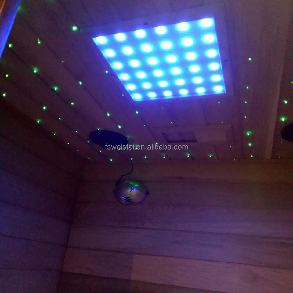 Sauna salle de vapeur chromathérapie étanche SMD 5050 LED sauna lumière petite étoile chrome anneau led lampe de piscine Spa étanche