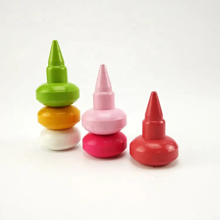 New Stationary China Suppliers Bright Vivid Colors Eco-friendly Stackable Finger Crayons for Children