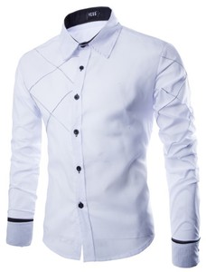 秋季新款时尚男士修身衬衫高品质休闲衬衫 - Product Image 2