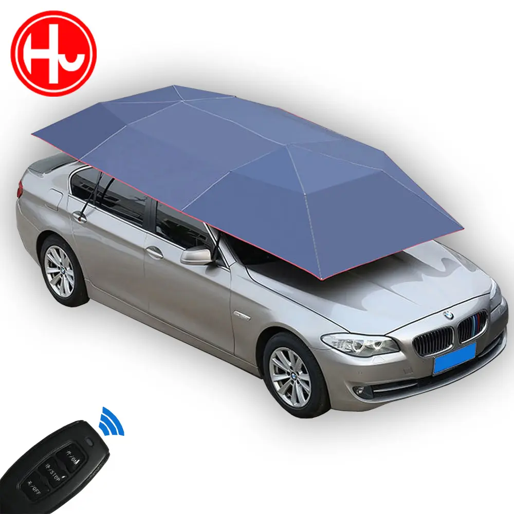 Alta qualidade Multi Cores personalizado proteção granizo pátio sol carro sombra do guarda-chuva automático