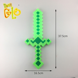 15 ''הוביל חרב פיקסל pvc חרב פיקסל מהבהב אספקה וצעצוע לבנים למסיבות ומבצעים