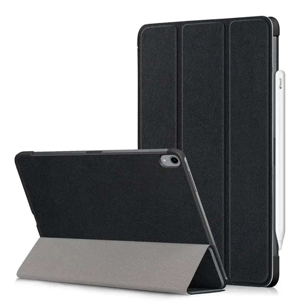 Capa de couro pu dobrável para ipad pro, capa leve de adsorção magnética slim com suporte para acordar e dormir automático, 11,3