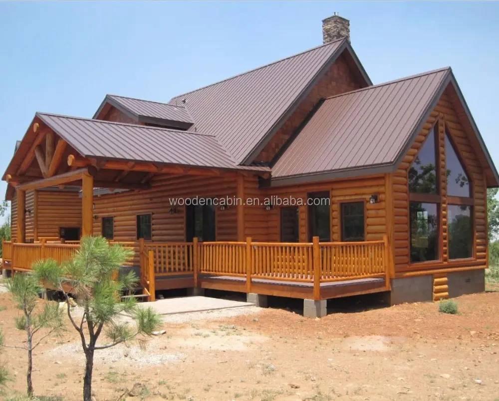 Russia solid wood house with indie price