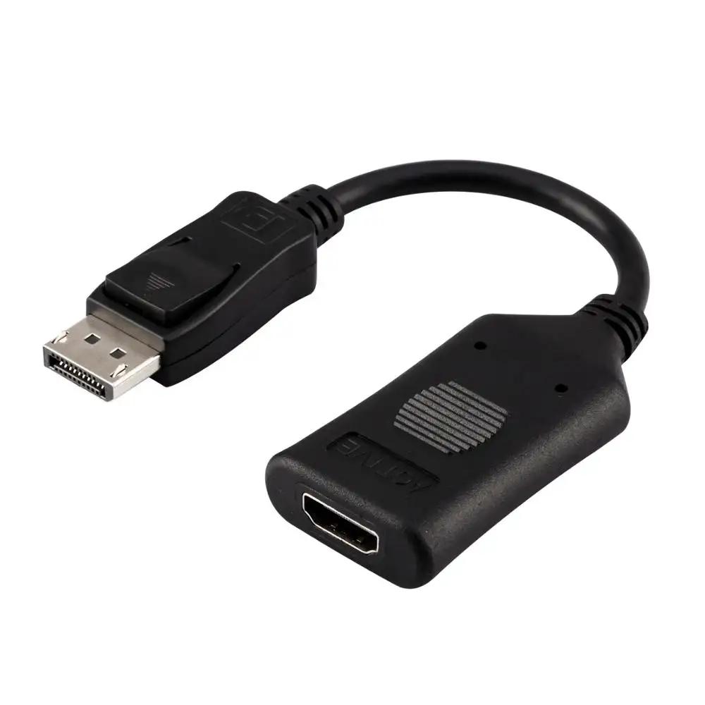 พอร์ตแสดงผลแบบแอคทีฟไปยังอะแดปเตอร์ HDMI สำหรับสายเคเบิลจอแสดงผลตัวผู้ไปยังตัวเมีย4K * 2K รองรับการแสดงผลหลายหน้าจอสำหรับ HDTV