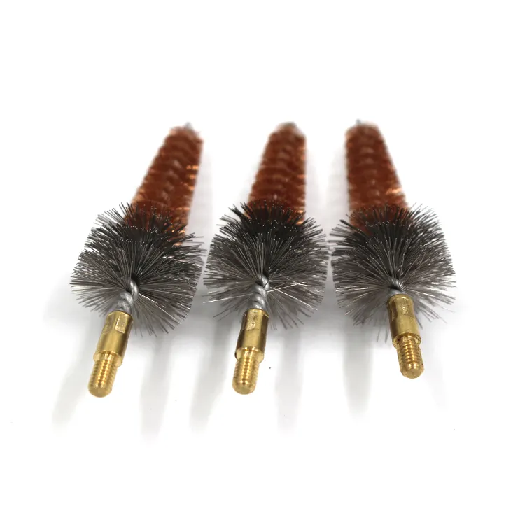 Kit de brosse de nettoyage de pistolet à poils de chambre à alésage conique 5.56mm 7.62mm Bronze