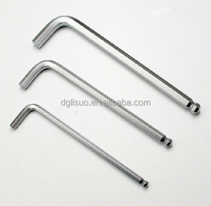 Hardenedニッケルメッキロングアーム丸頭L型硬化アレンキー - Product Image 2