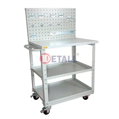 Carro de mano de camión portátil plegable Luz de cuatro ruedas plataforma plegable Trolley