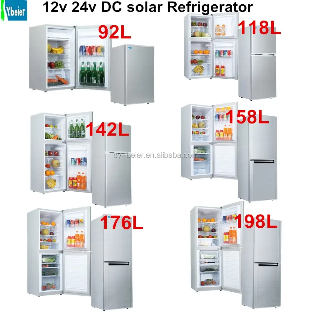 92L Top combined dc compressor freezer refrigerator 12v 24v dc refrigerator car fridge solar rerigerator